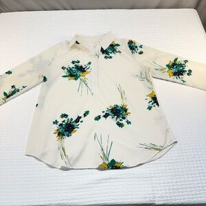 Van Heusen White Floral Blouse